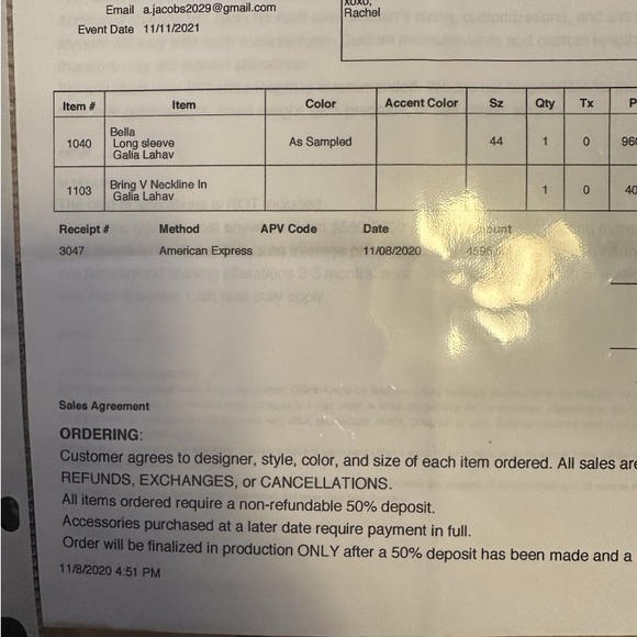 Galia Lahav Bella Long Sleeve - Picture 15 of 16